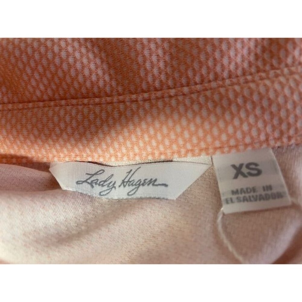 Lady Hagen Jacquard Short Sleeve Polo X SMALL (2323) - Picture 4 of 8